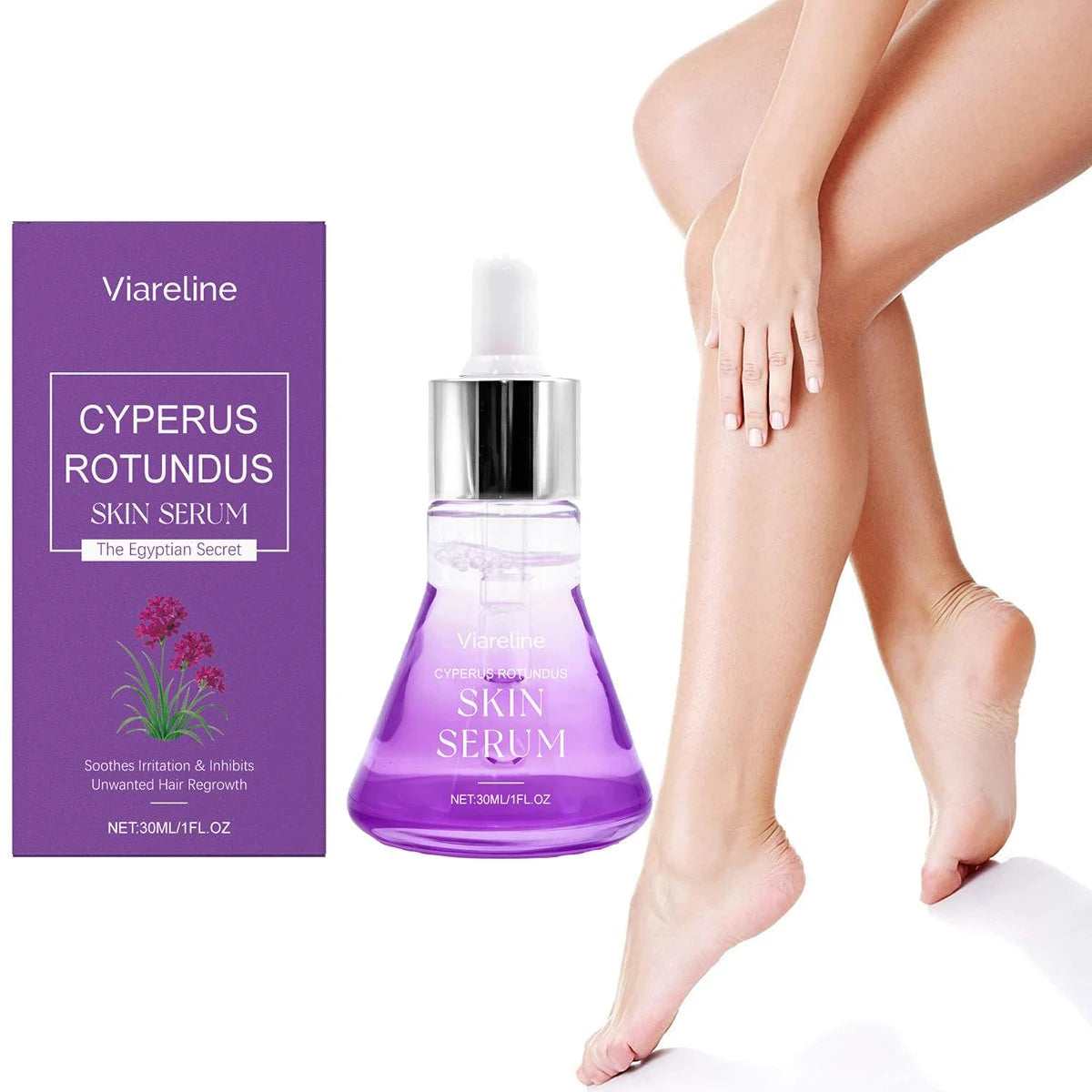 Cyperus Rotundus Skin Serum, Cyprus Rotundus Oil for Hair Reducing,Natural Gentle Shaving Oil for Women Moisturising Soothing Oasis Select