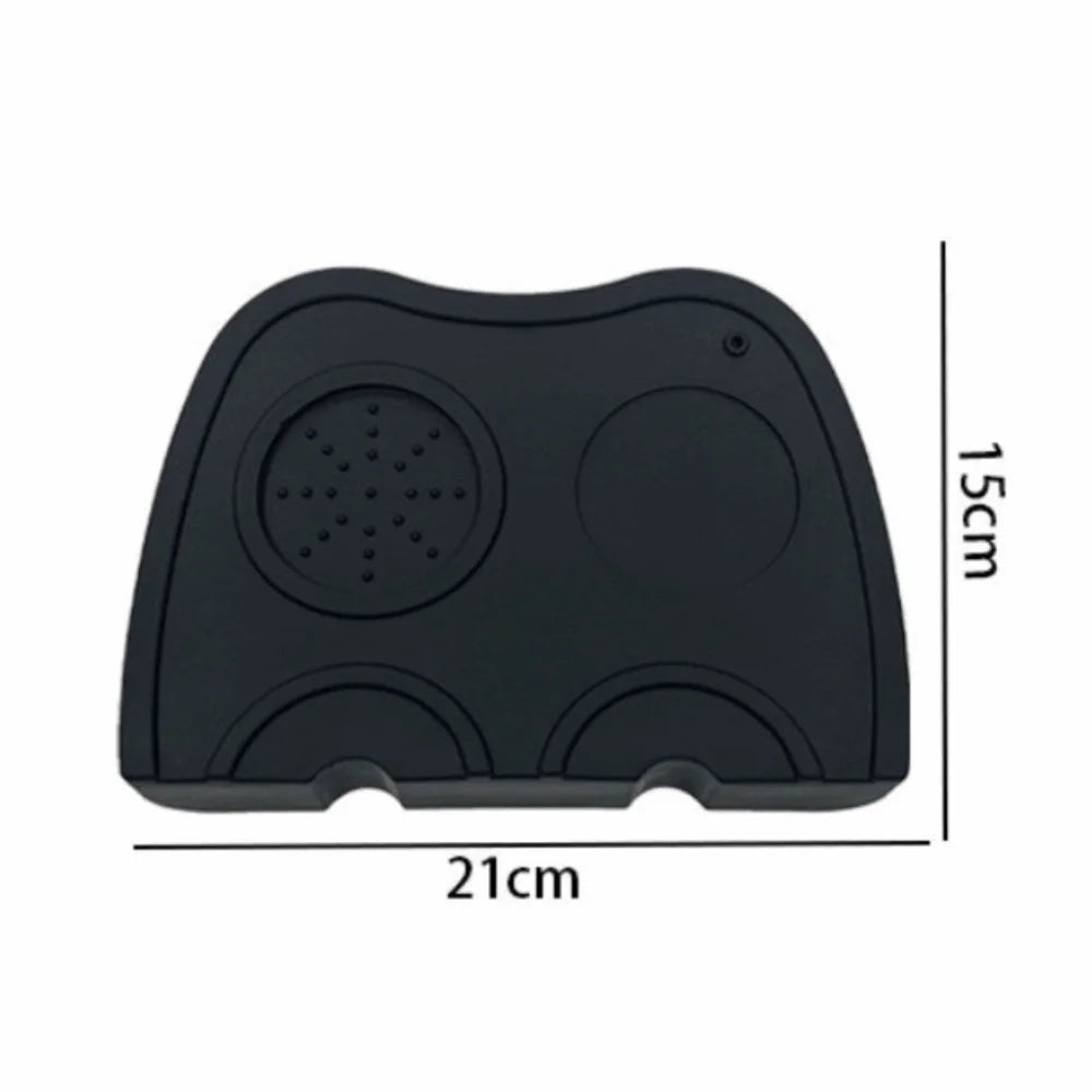 Silicone Espresso Coffee Tamper Mat Station Non Slip Coffeeware Press Tampering Holder 51-58mm WDT Tools Silicone Corner Mat Pad Oasis Select Large