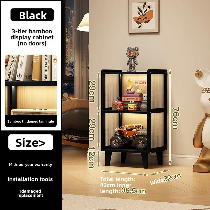Multi-functional Figure display cabinet Bookcase Acrylic transparent dustproof Lego blind box storage cabinet Oasis Select