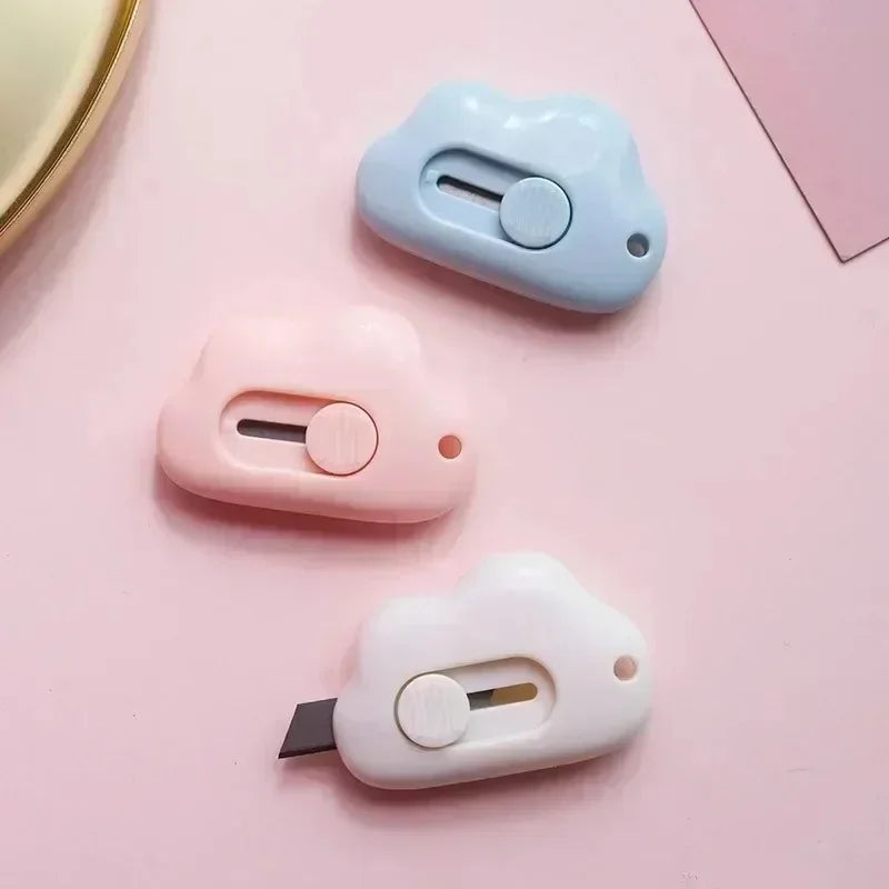 Cute Rabbit Cloud Color Mini Portable Practical Knife Paper Cutting Machine Paper Cutting Machine Razor Blade Office Stationery Oasis Select