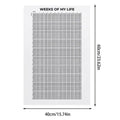 Week Of My Life Motivational Quotes 4000 Inspirational Life Decorations Calendar Wall Art Print Home Decor Oasis Select A