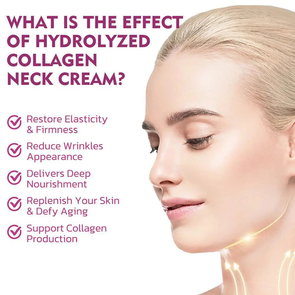 Collagen Neck Cream Nourishing Moisturizes, Lifts, Firms Neck, Reduces Double Chin and Fine Lines, Anti-Aging Rejuvenation Oasis Select