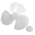 16Inch 3 Leaves Plastic Fan Blade With Nut Coverfor Standing Pedestal Floor Table Fanner Electric Fan Accessories Oasis Select White