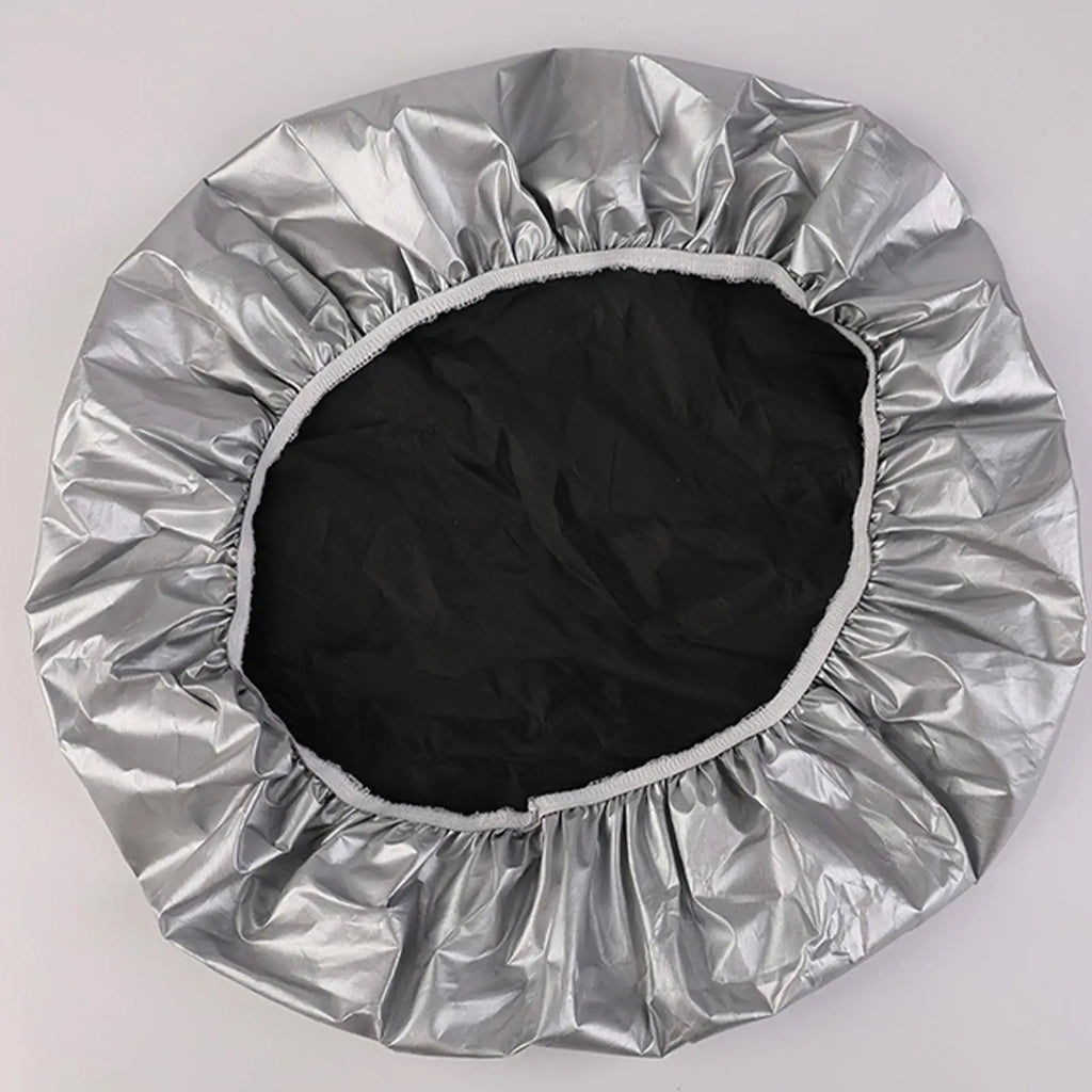 42cm Car Steering Wheel Sun Block Silver Coated Cloth Sun Shade Cover Auto Steering Wheel Sheath Sunscreen Insulation Accessorie Oasis Select