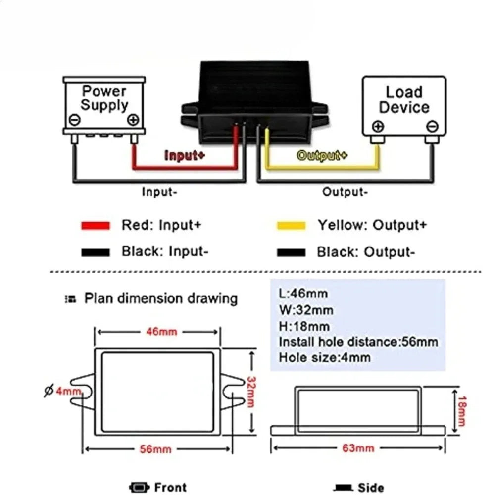 5-32V to 12V 1A-3A DC-DC Converter 12V Voltage Stable Regulator Automatic Step Up Down Boost Buck Power Converter DC Converter Oasis Select