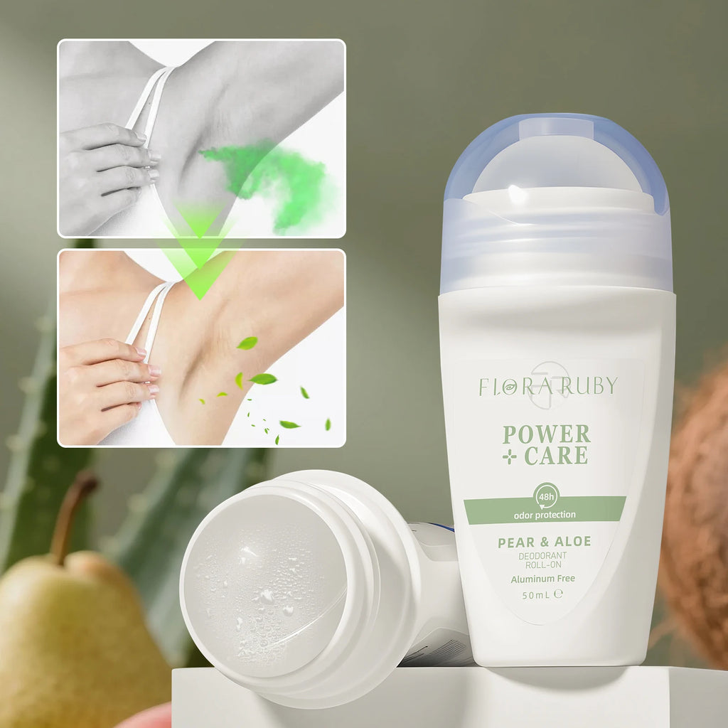 50ml Roll On Deodorant Whole Body Anti Sweat Deodorant Roller Ball Balm Refreshing Fragrance Underarm Armpit Body Remove Odor Oasis Select