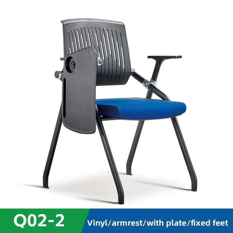 Foldable training table and chair integrated staff mesh conference chair training chair with writing tablet Oasis Select 7