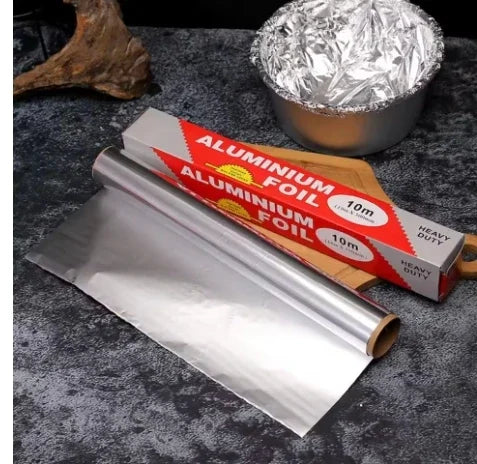 Tin Foil Food Grade Aluminum Foil Air Fryer Specialized Tin Foil Household Oven Baking and Grilling Tin Oasis Select 10mX30cm
