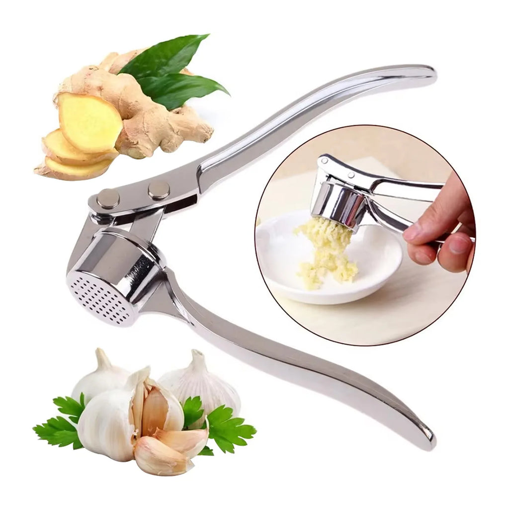 Garlic Press Crusher Mincer Kitchen Stainless Steel Garlic Smasher Squeezer Manual Press Grinding Tool Kitchen Accessories Oasis Select