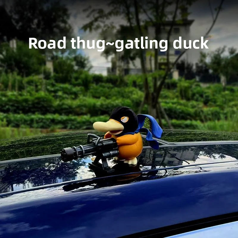 Street bandit Gatling Keda creative car decoration on the center console, car roof and rear figurine figurine figurine Oasis Select