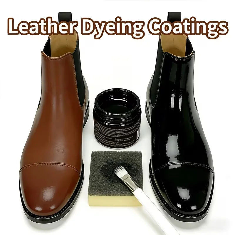 Leather Recoloring Balm – Brown Dye for Shoes, Bags & Furniture