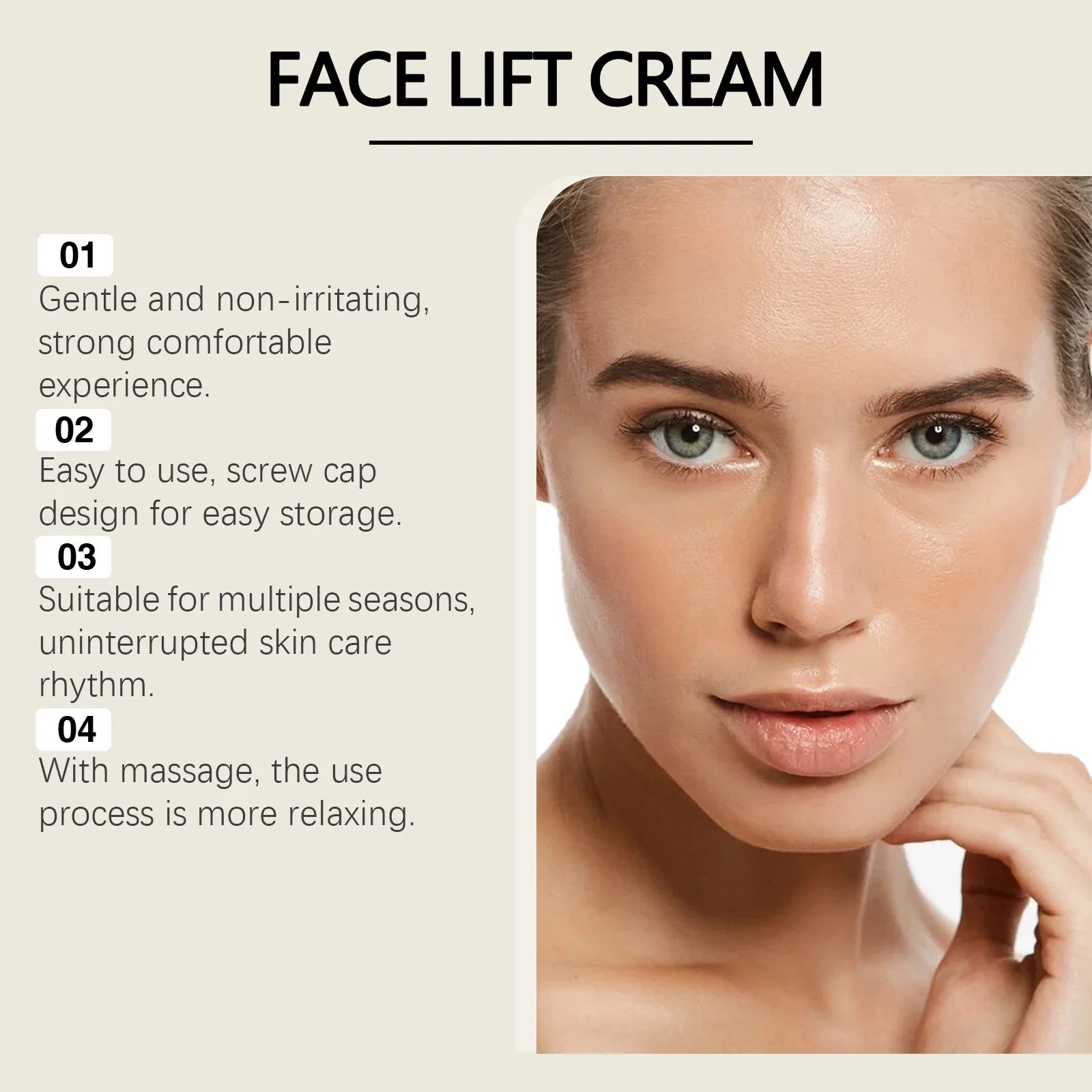 Hoygi Hyaluronic Acid Face Lift Cream – Firming & Brightening Face Firming Cream Oasis Select