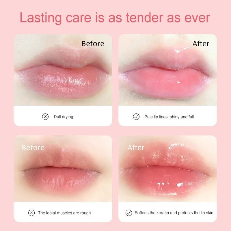 Honey Peach Lip Balm Color Change Lipstick Lips Plumper Moisturizing Hydrating Nourishing Lips Skin Care Oasis Select