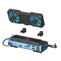 WISH 10-In-1 Type-C Game Docking Station For Steam Deckrog Ally/Switch M.2 Pcie Nvme Hard Disk Box,USB C HUB 4K60HZ Dual Fan Oasis Select As Shown
