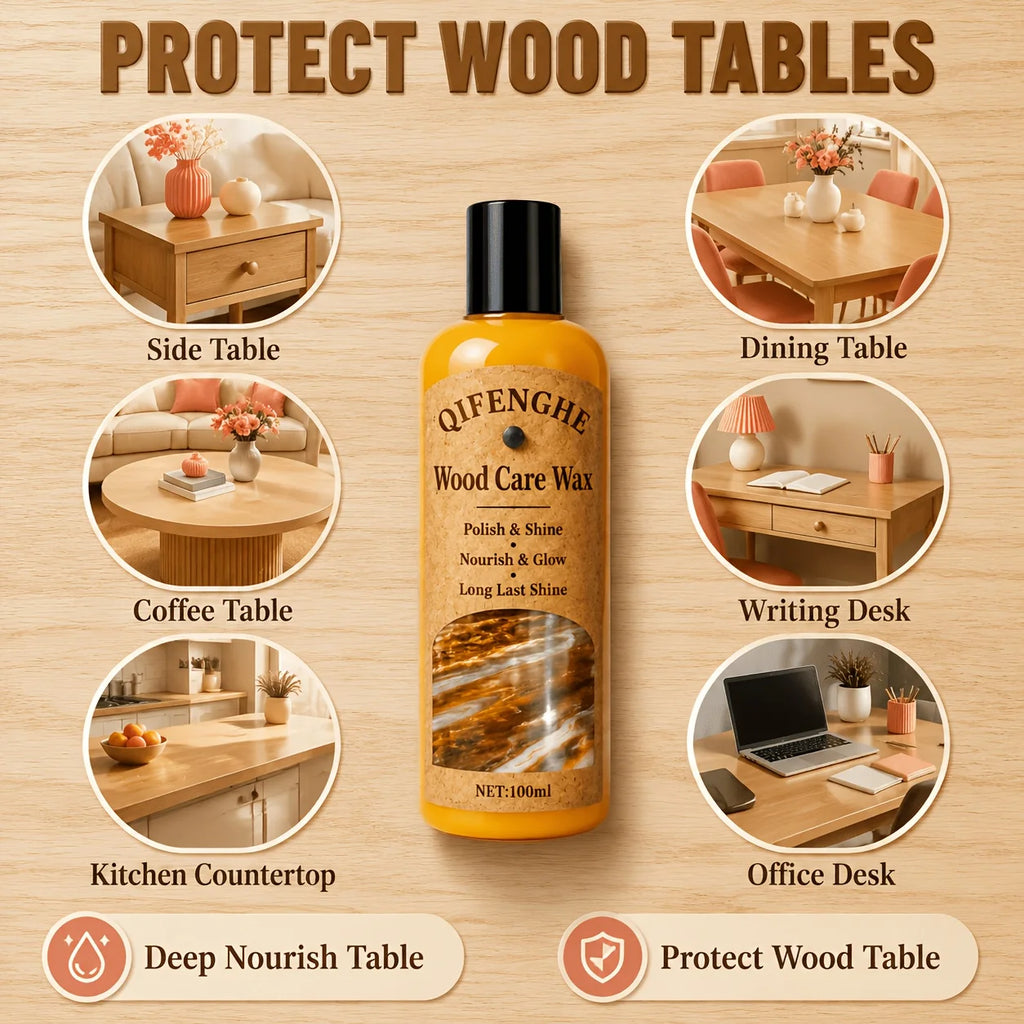 Wood Polish Wax with Coconut Oil – Shine & Water Protection Wood Polish Wax Oasis Select