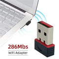 Mini WiFi 6 Network Signal Reception Driver-Free Wi-Fi Adapter USB Plug And Play 2.4G Network Card for PC Desktop Computer Oasis Select WHITE