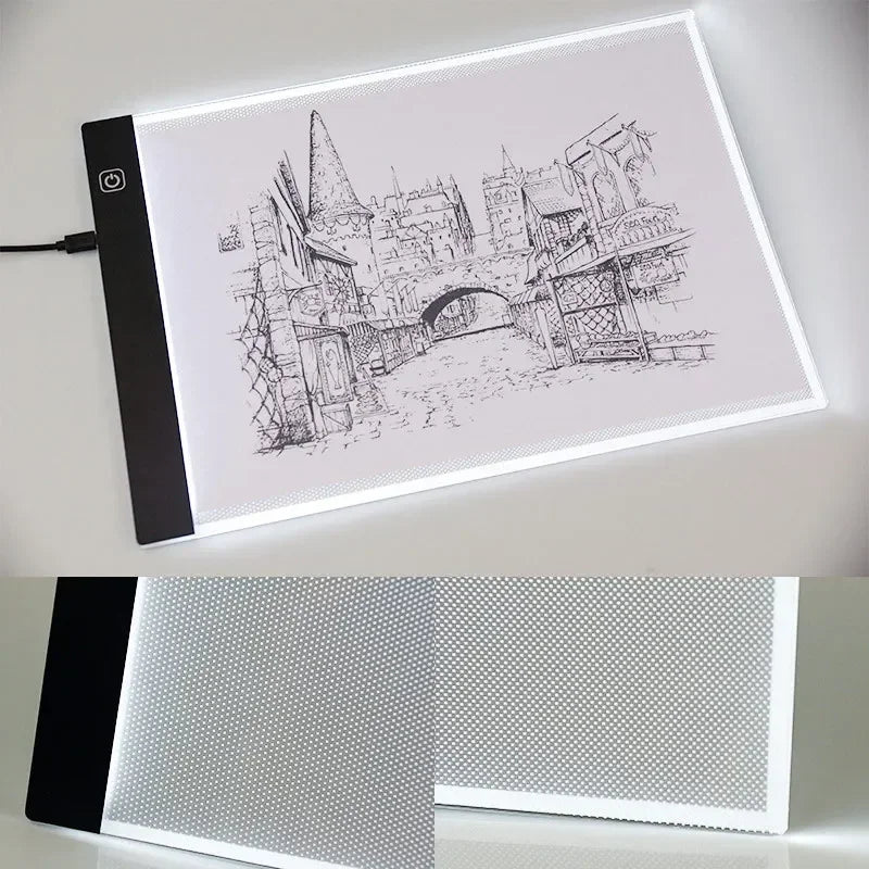 Transparent LED Light Pad for Drawing And Writing Ideal Copy Table for Artists And Students Anime Art Replication Tracing Tool Oasis Select