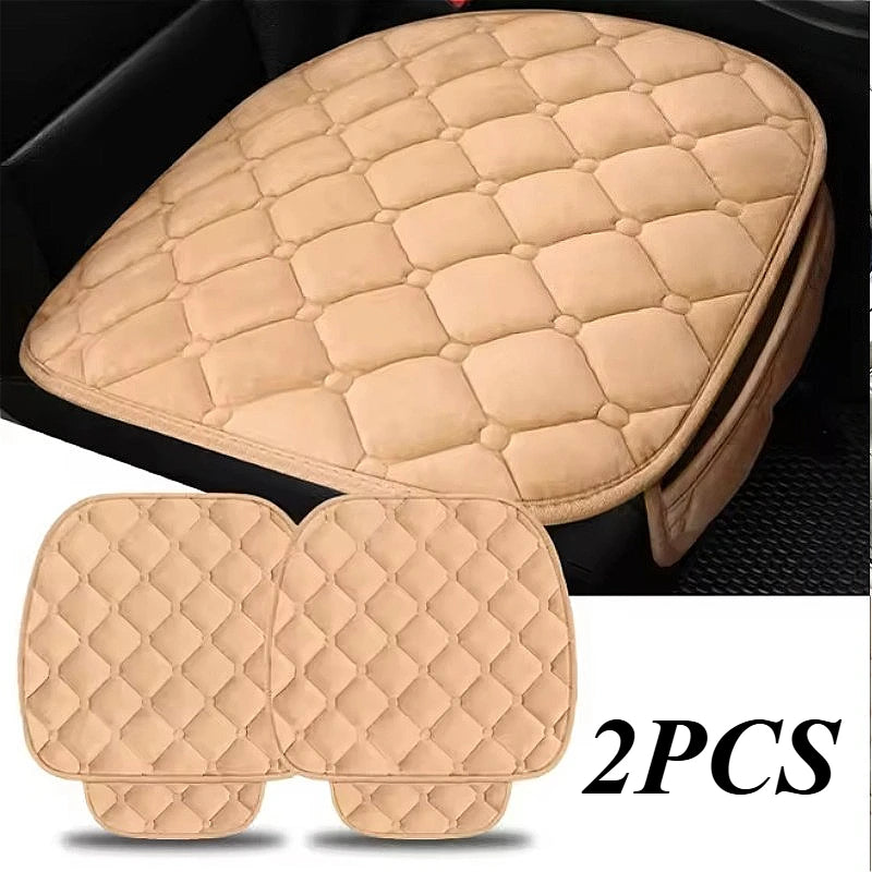 2 PCS Car Seat Cushion,Soft Comfortable Without Backrest Seat Cushion Cover, Universal Seat Protector for Most Cars SUV Oasis Select
