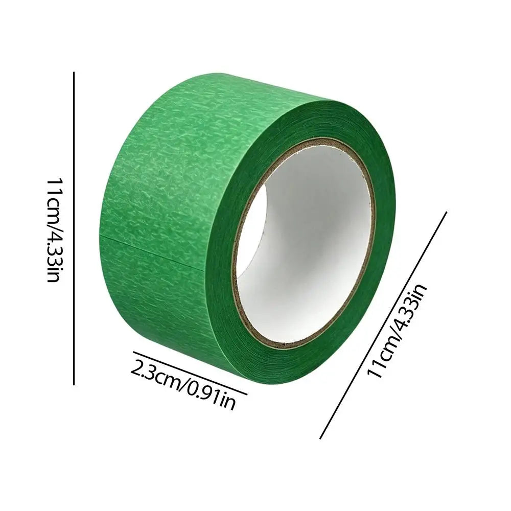 Green Painter's Masking Tape 3 Rolls – Clean Edge, Residue-Free