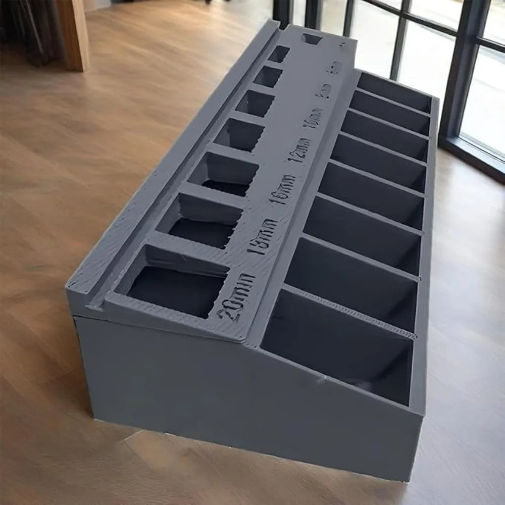 New With 7 Measuring Slots M3 Bolt Sorter Portable Practical Screw Toolbox Organizer Screw Length Sorter Tray Nails Oasis Select