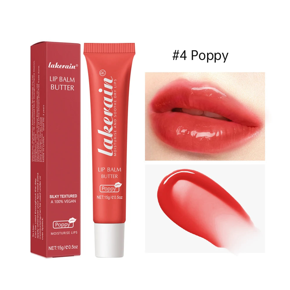 Summer Lip Balm Butter Moisturizing Mirror Lip Gloss Lip Vanilla Pink Sugar Coffee Cake Smell Lipstick Transparent Oil Makeup Oasis Select 4 Poppy