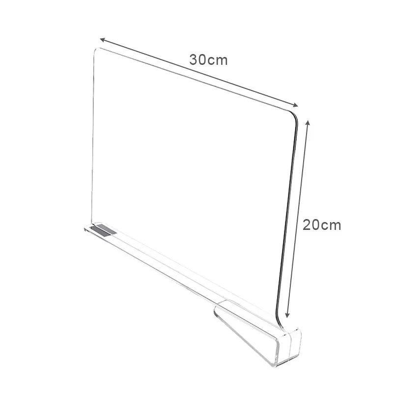 8/6/4/2pcs Transparent Closet Shelf for Wardrobe Organizer Cloth Divider Cupboard Bookcase Divider Baffle Oasis Select