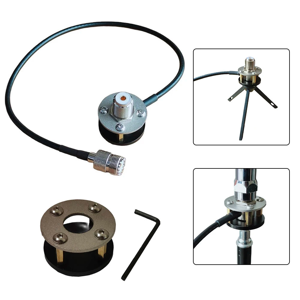 Field Deployment 3 8 Inch Thread Outdoor Antenna Bracket Outdoor Tv Antenna Support Poweramp Portable Antenna Base Oasis Select