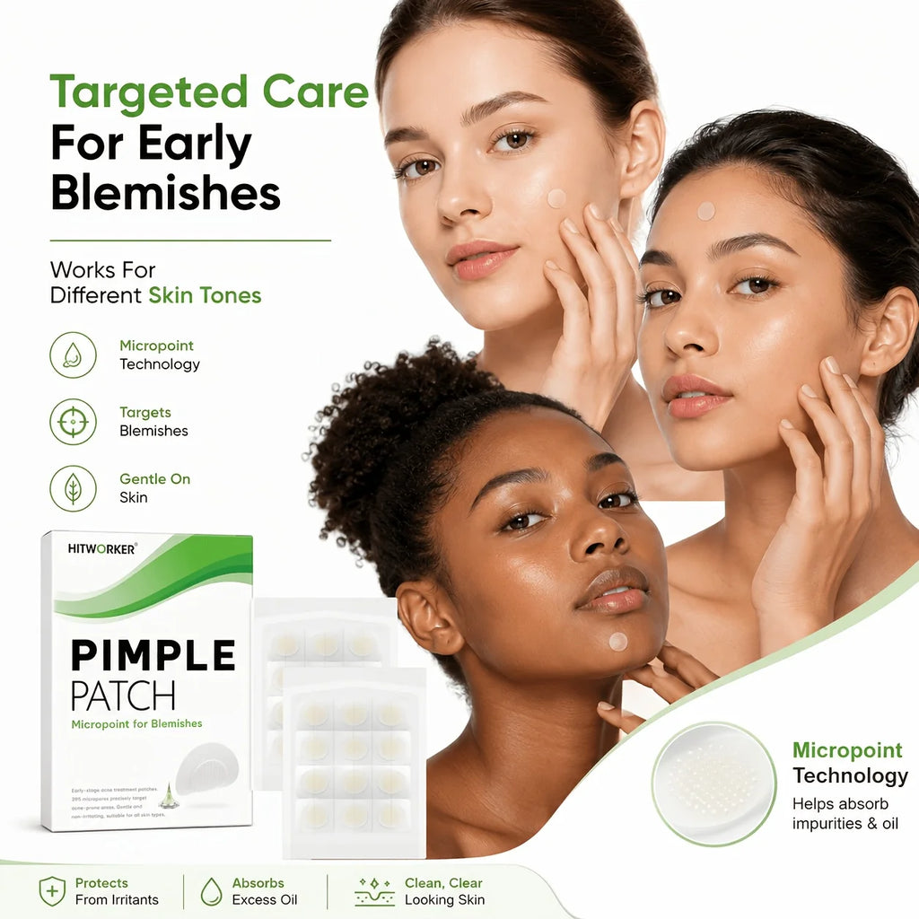 12/24pcs tea tree oil facial hydrogel acne patch, ultra-thin waterproof acne patch stickers, suitable for all skin types Oasis Select