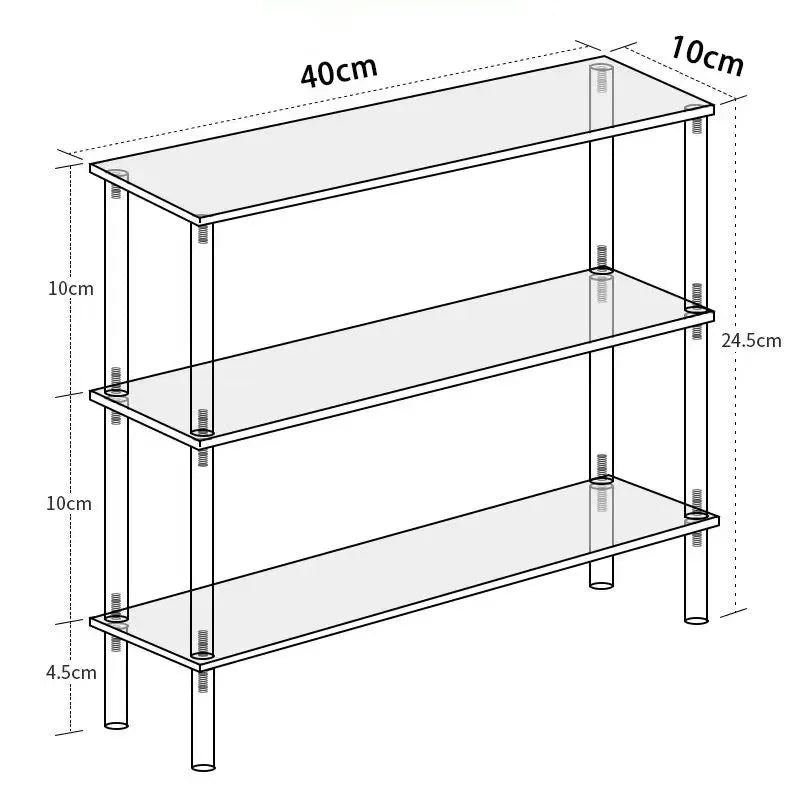 Acrylic Multi-Layer Cosmetics & Perfume Display Shelf Rack