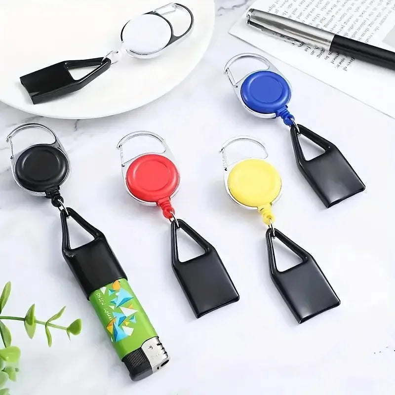 1pcs Retractable lighter box, lighter anti-lost device High-quality tobacco smoking accessories, compact and portable design Oasis Select