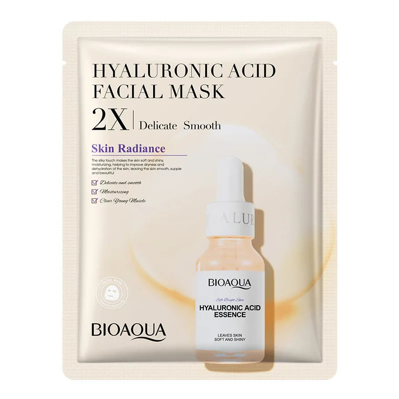 BIOAQUA Centella Collagen Sheet Masks 20pc – Hyaluronic Acid Collagen Sheet Mask Oasis Select HYALURONIC ACID