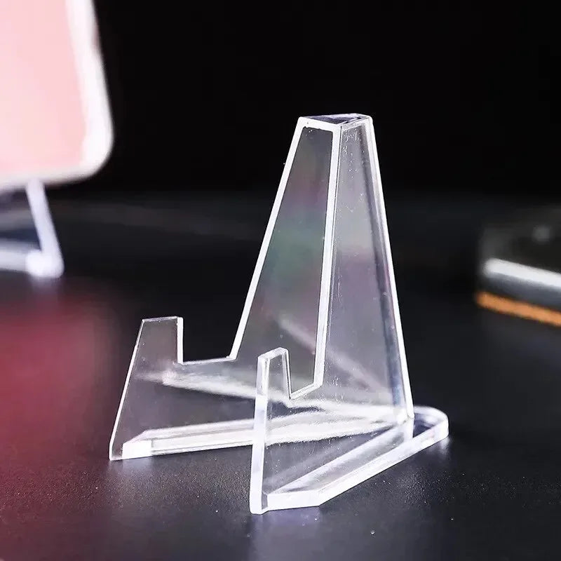 1-20pcs Clear Acrylic Coin Display Stand Holders Easel Card Commemorative Challenge Capsule Medal Support Racks Oasis Select