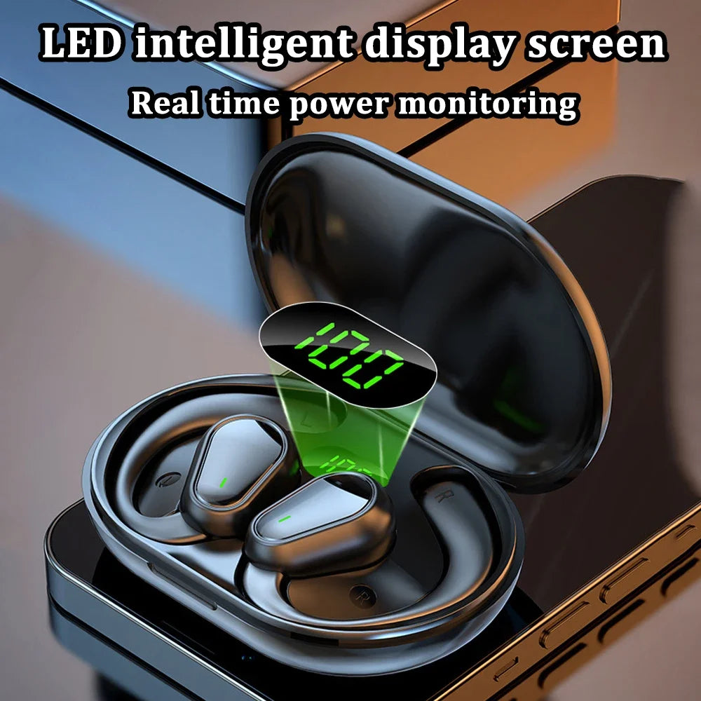 Bluetooth 5.3 Headphones Ear Hook Earphones Wireless Earphones HiFi Stereo Waterproof Headset Noise Reduction Earbuds for Xiaomi Oasis Select