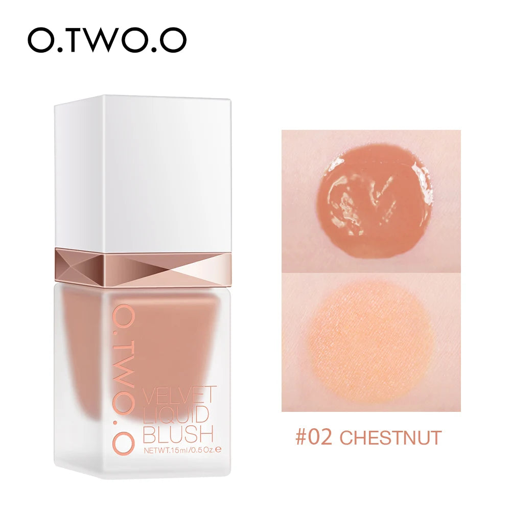 O.TWO.O Liquid Blush 4 Shades – High Pigment, Long-Lasting