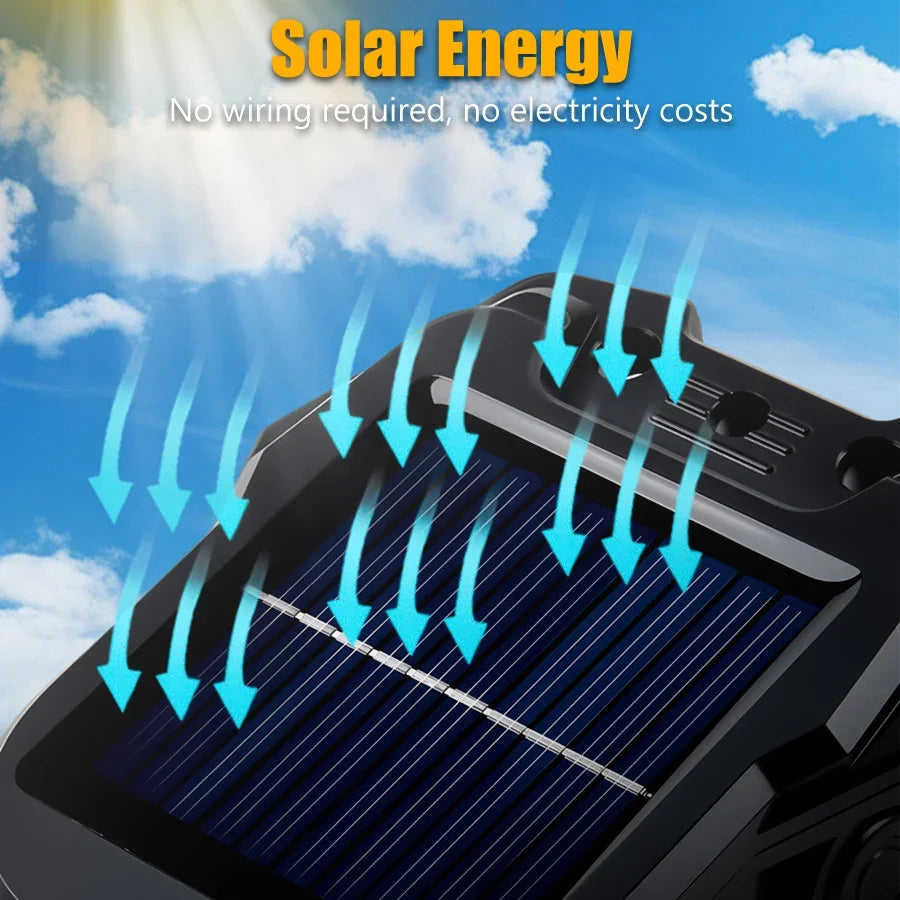 19 LED Solar Outdoor Clip Light – Motion Sensor, IP65, Dual Charge