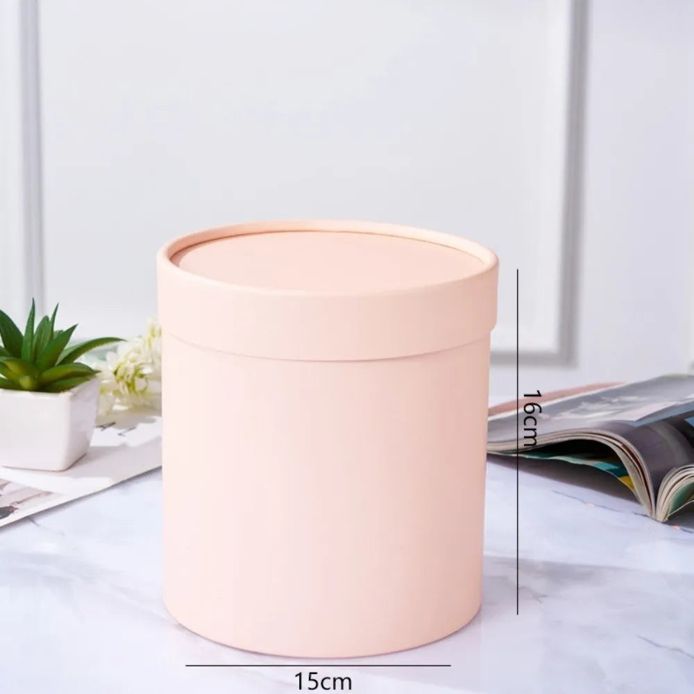 Round Flower Gift Box | Cardboard Packaging for Weddings & Parties