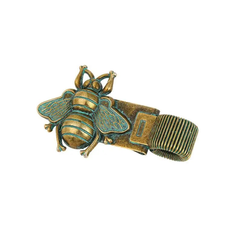 Vintage Insect Metal Pen Clip Spring Loaded Anti-Slip Durable Pen Holder for Notebook Journal Planner School Office Use Oasis Select