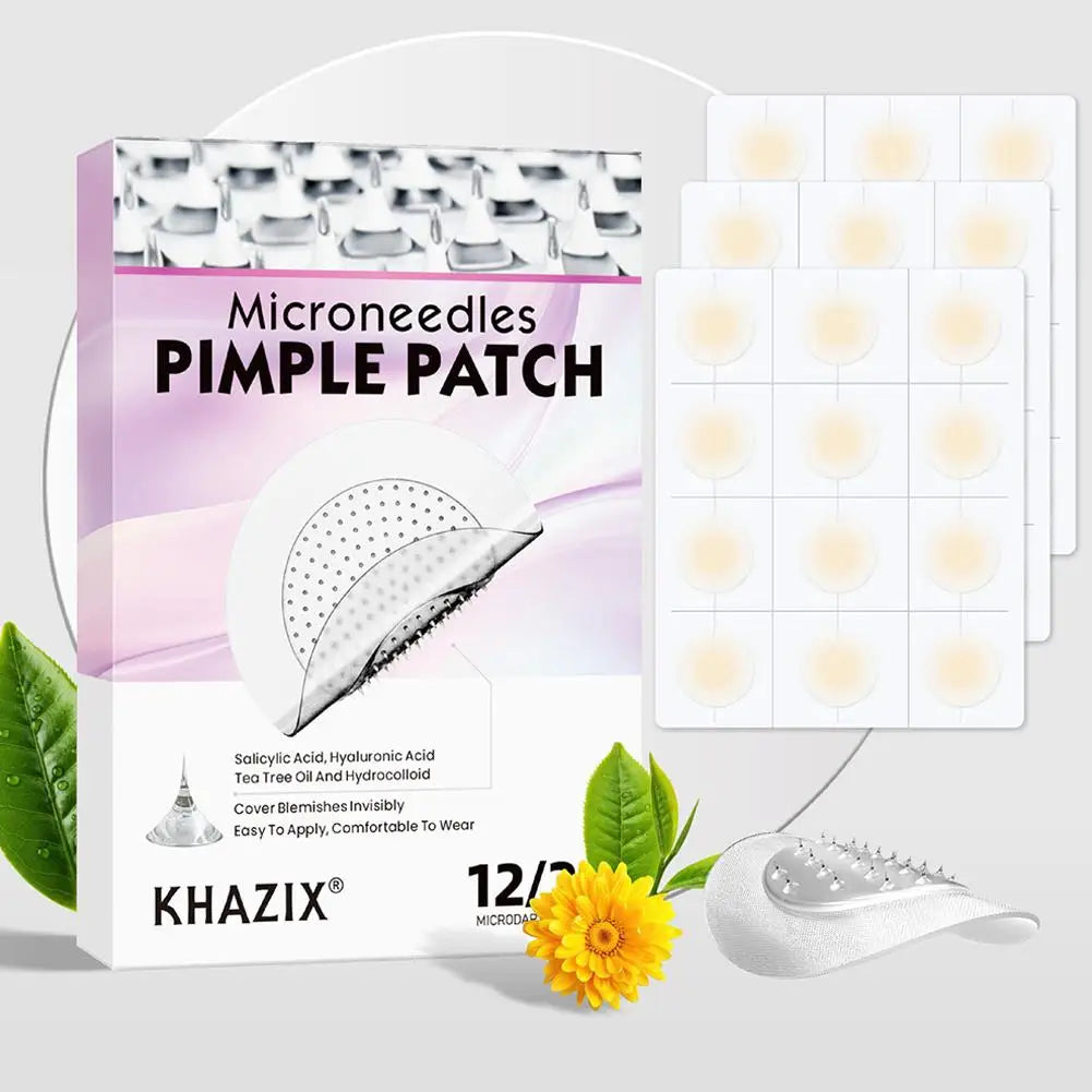 Micro Needle Hydrocolloid Acne Patches – 12/24 Pack Acne Pimple Patches Oasis Select