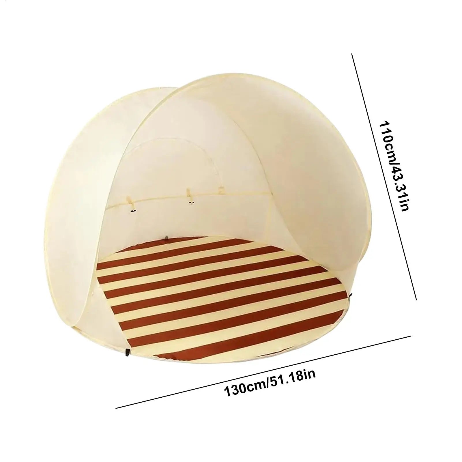 Reusable Outdoor Portable Camping One Click Open 3-4 People Tent UV Protection Beach Shelter Easy Pop Camping Picnic Canopy Oasis Select