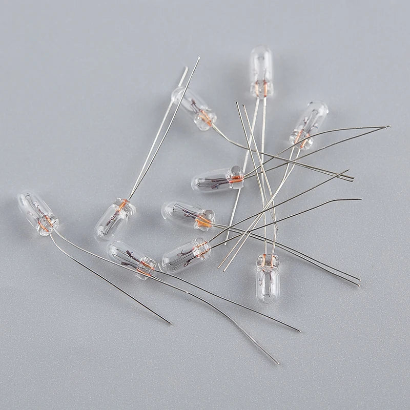 10pcs/lot Miniature 0.07A 3mm 4mm 5mm 3V/6V/9V/12V/24V Mini Lamp Light Bulb Edison Incandescent Filament Rice Oasis Select