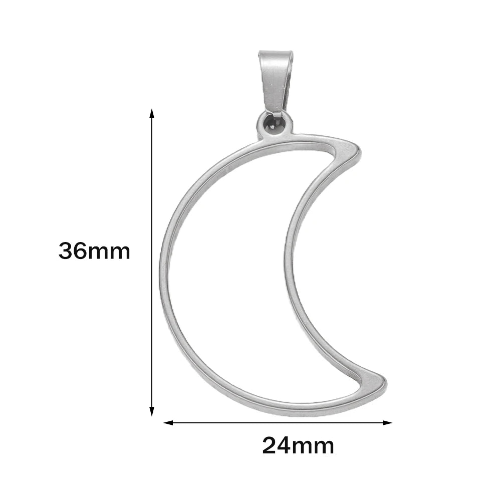 Stainless Steel Open Back Resin Molds Pendants Blanks Frame Hollow