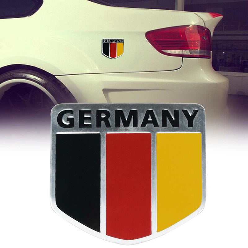 3D Aluminium Auto Car Emblem Germany German Flag Logo Grille Badge Decal Sticker Oasis Select