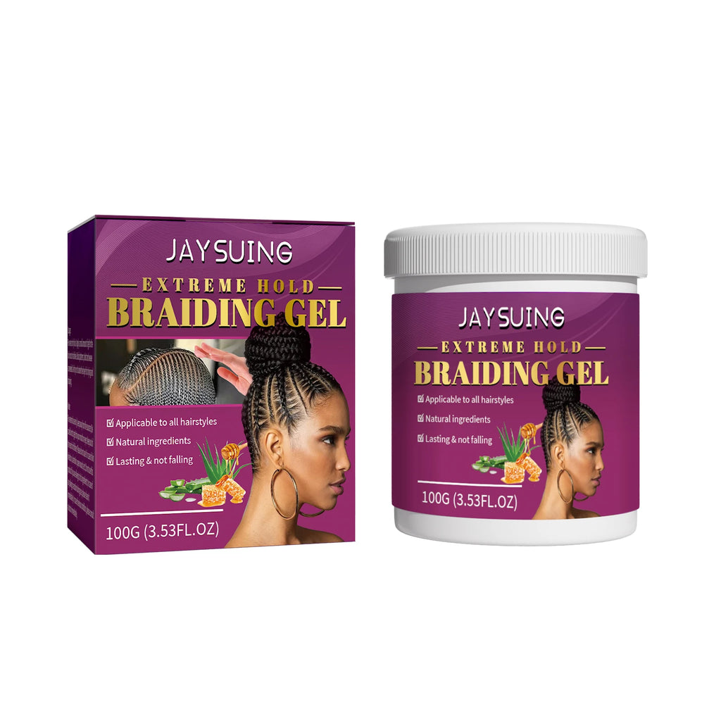 Jaysuing Extreme Hold Braiding Gel – Edge Control & Anti-Frizz Hair Styling Gel Oasis Select