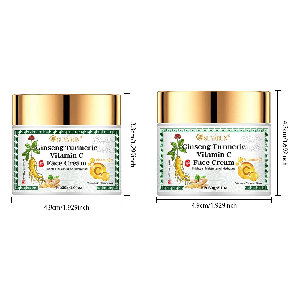 SUYARUN Ginseng & Turmeric Face Cream – Brightening Moisturizer Face Moisturizer Cream Oasis Select