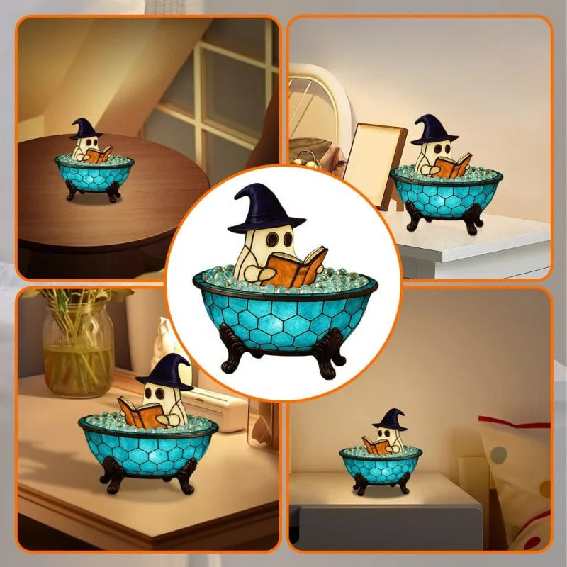 Ghost Bubble Bath Lamp Cute Halloween Decorations Oasis Select