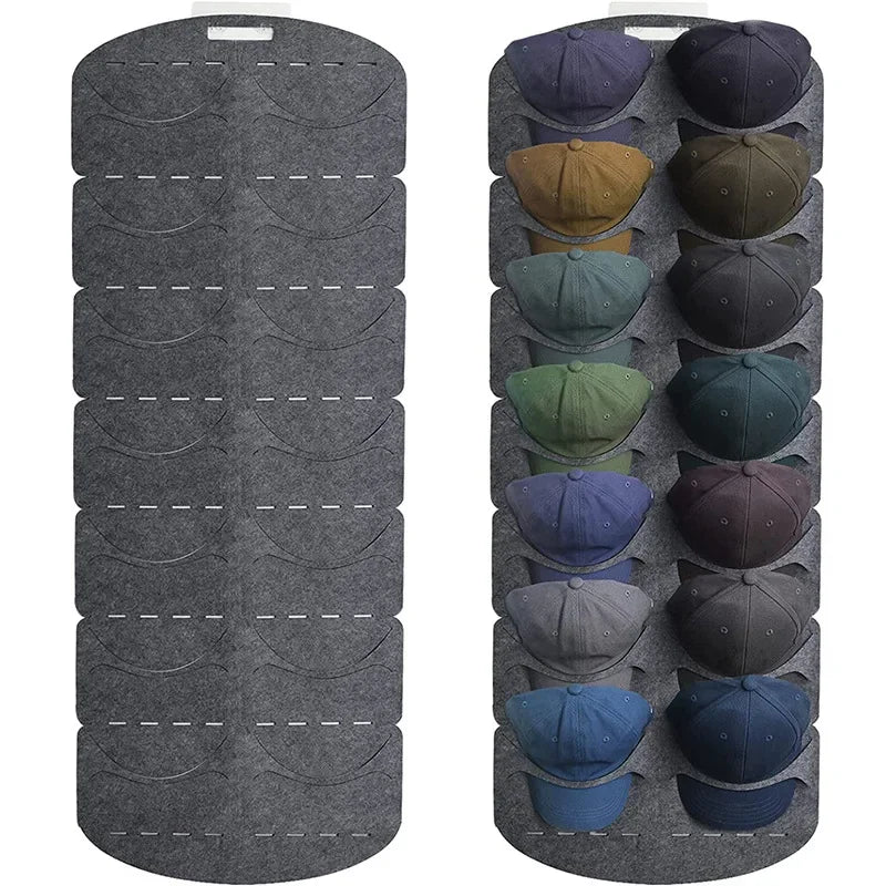 Felt Hat Storage Rack Cap Holder Wall Bag Clip Organizador Closet Baseball Peaked Travel Cap Organizer Wall Mount Hat Racks New Oasis Select