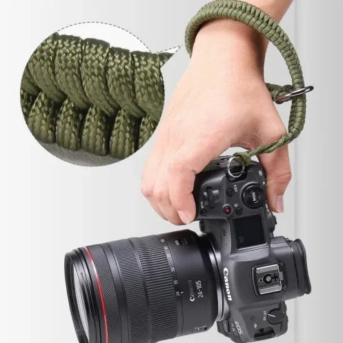 Adjustable Handmade Woven Camera Wrist Strap Quick Release Hand Lanyard for Photographers Compatible with Dslr Mirrorless Camera Oasis Select