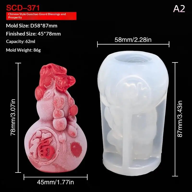 3D Milk Jelly Silicone Cake Mold Lion Dance Pig Pudding Mould for Home Baking Dessert Decoration Accessories Oasis Select A2