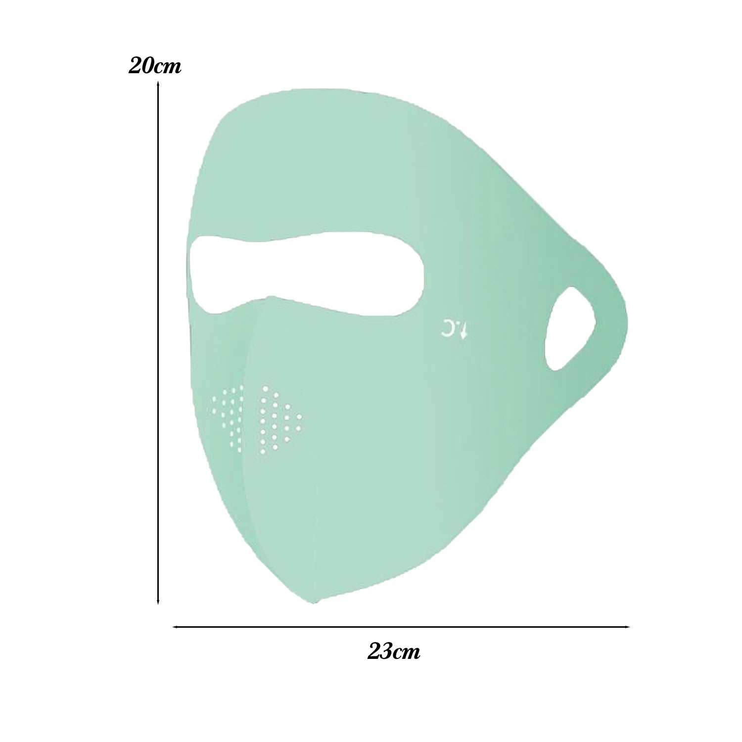 UPF 50+ Ice Silk Full Face Sun Mask – Cooling & UV Protection