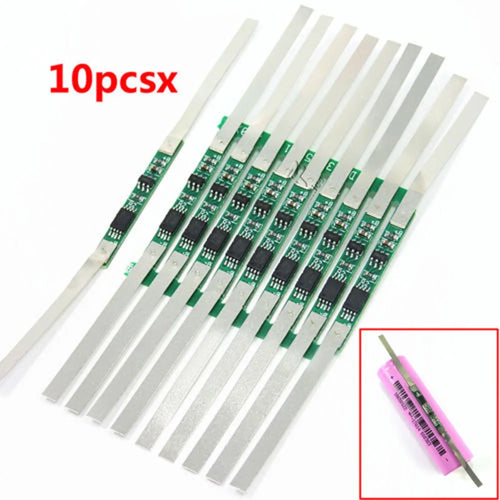10Pcs Protection Board For 3.7V 18650 Li-Ion Lithium Battery W/ Solder Be JB 28*3mm Protectiive Board Replacement Oasis Select Default Title